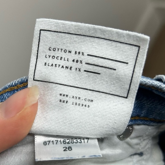 AYR The Roadie Straight Leg Jean Relaxed Fit Size 26 - Picture 14 of 16